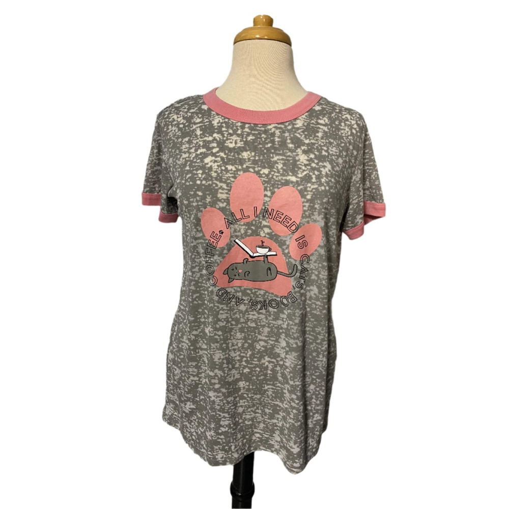 (1012) GRAY Lularoe Ss Shirt, Medium